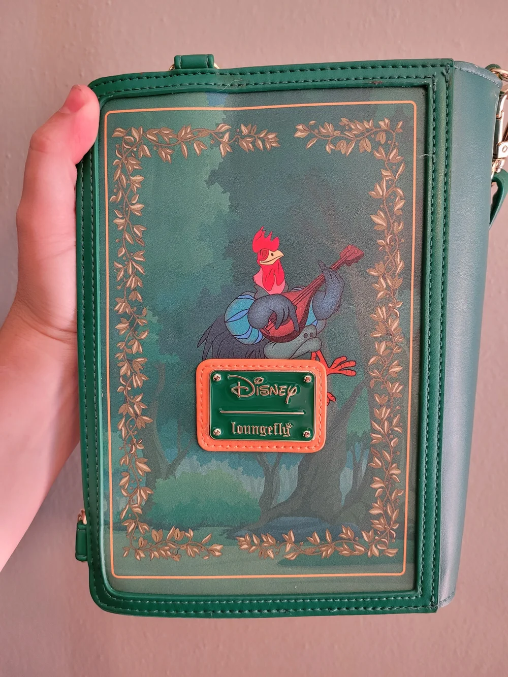 Robin Hood Green Crossbody Book-Style Bag Disney Loungefly - Picture 3 of 12